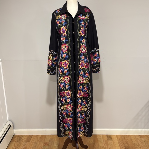 Soft Surroundings Phillipa Embroidered Maxi Dress - Picture 3 of 7